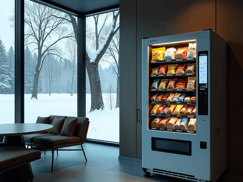 how many cans a vending machine can hold